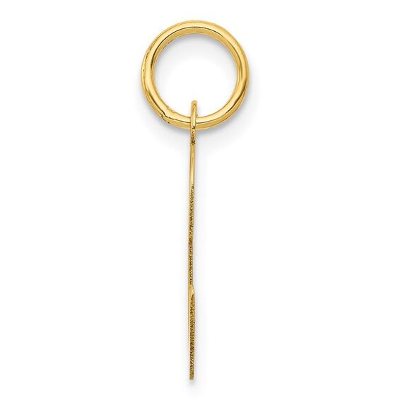 Kazi Luxury 14k Yellow Gold Medium Script Letter C Initial Charm - Picture 2 of 4